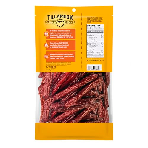 Tillamook Country Smoker Teriyaki Smoked Sausages 12 Oz 17 Ct 9G Protein Per Serving Made With Beef And Pork Real Hardwood Smoked Snacks