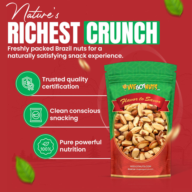 We Got Nuts Brazil Nuts 3 Pounds Whole Shelled Raw Natural No Preservatives Added Non Gmo No Ppo 100 Percent Natural