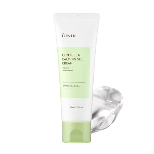 Iunik Centella Calming Gel Cream Moisturizer For Soothing 2.02 Fl Oz