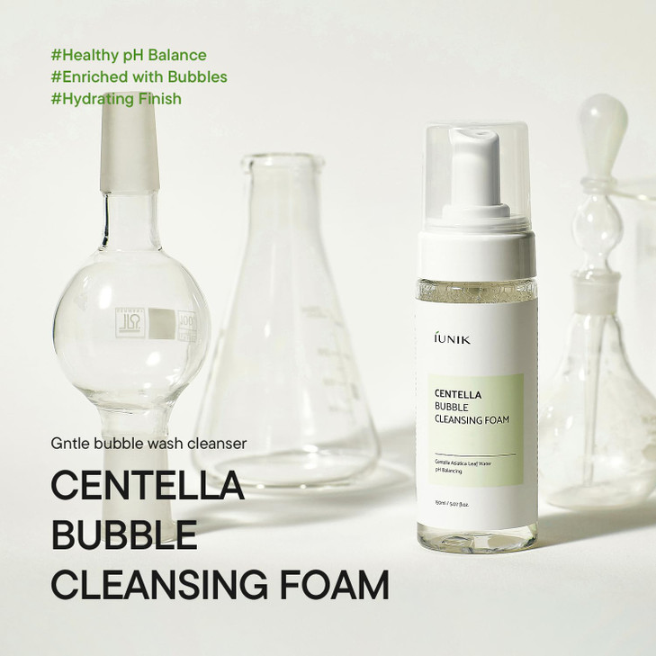 Iunik Centella Bubble Cleansing Foam Tea Tree Pore Care 5.07 Fl Oz