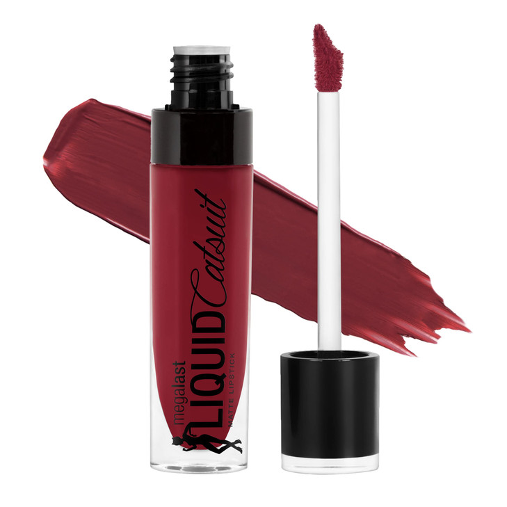 Wet N Wild Megalast Catsuit Matte Liquid Lipstick Red Behind The Bleachers Lip Color Makeup Moisturizing Creamy Smudge Proof