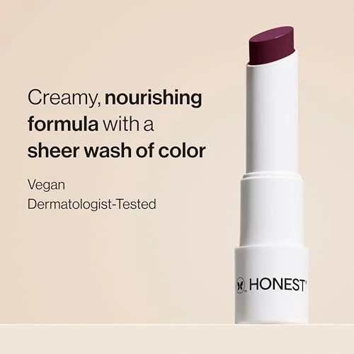 Honest Beauty Tinted Lip Balm Cruelty Free Vegan Moisturizing Plum Drop