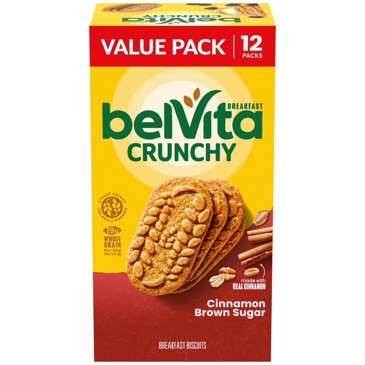 Belvita Breakfast Bars Biscuits Cinnamon Brown Sugar Value Pack 12 Packs