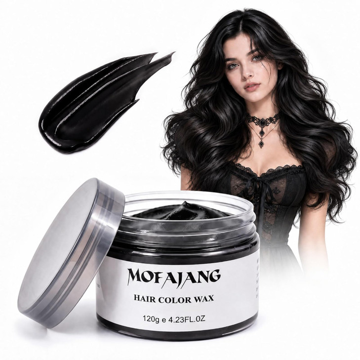 Temporary Black Hair Color Wax Washable Temporary Hair Dye For Kids Adults