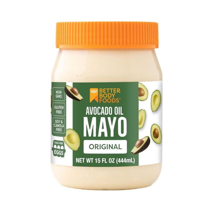 Betterbody Foods Avocado Oil Mayonnaise 15 Oz Cage Free Eggs Non Gmo