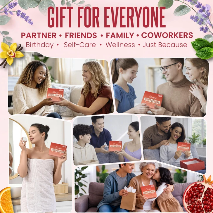 Cleverfy Shower Steamers Aromatherapy Stocking Stuffers For Wife 6 Pack