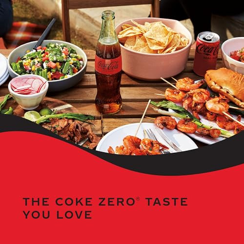 Coca Cola Zero Sugar Soda Soft Drink Mini Cans 7.5 Fl Oz 10 Pack
