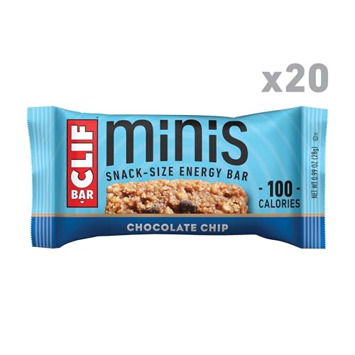 Clif Bar Minis Chocolate Chip Made With Organic Oats 4G Protein Snack Size Energy Bars . 0 Ounce 20 Count