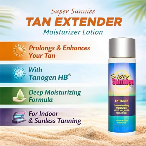 Super Sunnies Tan Extender Moisturizer Lotion Indoor And Sunless 8 Fl Oz