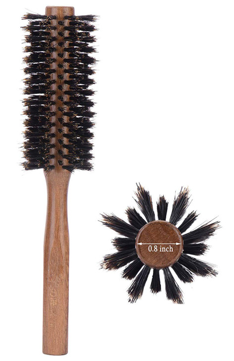 Perfehair Boar Bristle Round Hair Brush For Blow Drying 2 Inch For Blowouts Styling Volumizing Curling Short To Medium Thin Thick Straight