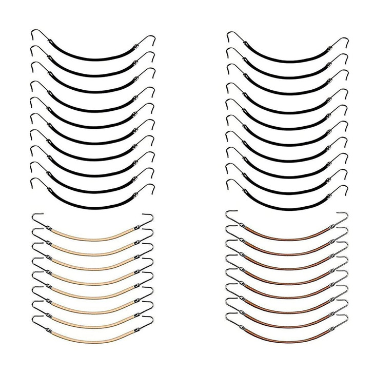 Ybb 36Pcs Ponytail Hooks Hair Ties Elastic Bungee Ponytail Holders