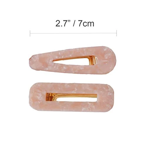 Resin Tortoise Leopard Print Hair Clips And Barrettes 4 Pack Women S Accessories