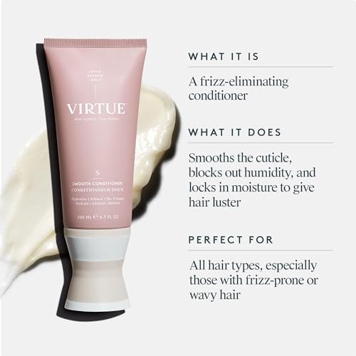 Virtue Smooth Conditioner Frizz Control Color Safe 6.7 Fl Oz