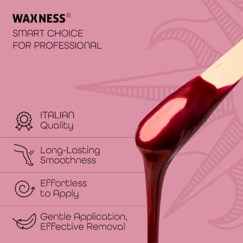 Waxness Italian Velvet Hard Wax Beads 2.2 Lb 1 Kg Premium Synthetic Rosin Free Stripless Wax With Multidirectional Formula For Full Body And