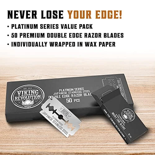 Shaving Revolution Double Edge Razor Blades 50 Count