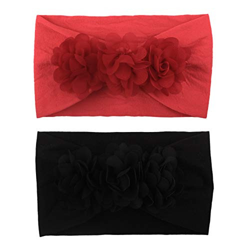 Wzt Stretchy Knot Nylon Baby Headbands For Newborn Baby Girls Infant