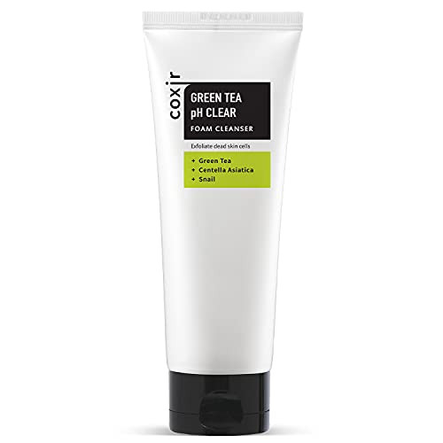 Coxir Green Tea Ph Clear Foam Cleanser Gentle Formula 5.07 Fl.Oz