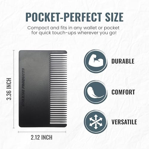 3 Pack Mini Hair And Mustache Styling Comb Kit Anti Static Portfolio Combs For Men S Beard Care Grooming And Detangling On The Go