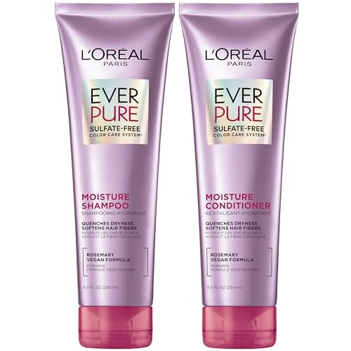 L Oreal Paris Everpure Moisture Shampoo And Conditioner Set Sulfate Free Hair Care For Dry Or Color Treated Hair With Rosemary Botanicals 17