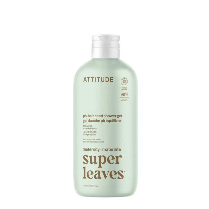 Attitude Pregnancy Ph Balanced Body Wash Ewg Verified Dermatologically Tested Plant And Mineral Based Vegan Maternity Products Argan Leaf