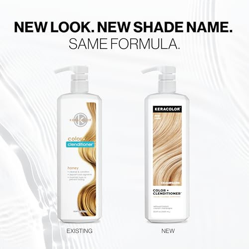Keracolor Clenditioner Honey Hair Dye Semi Permanent Hair Color Depositing Conditioner Cruelty Free 33.8 Fl Oz