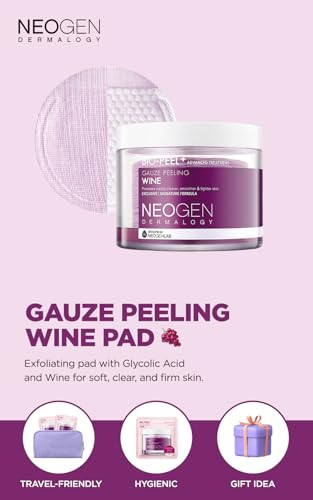 Dermalogy By Neogenlab Bio Peel Gauze Peeling Pads Wine 8 Pcs