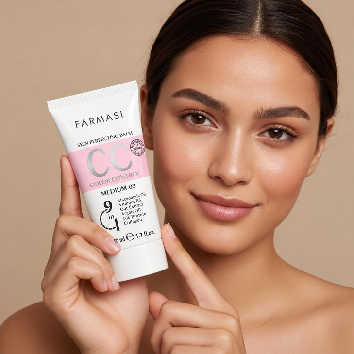 Farmasi Cc Cream Tinted Moisturizer Foundation Medium 1.7 Fl Oz