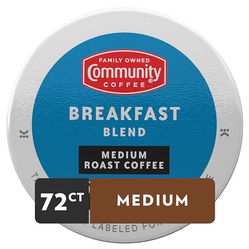Community Coffee Breakfast Blend Medium Roast Single Serve Keurig K Cup Pods 72 Count Pack Of 1