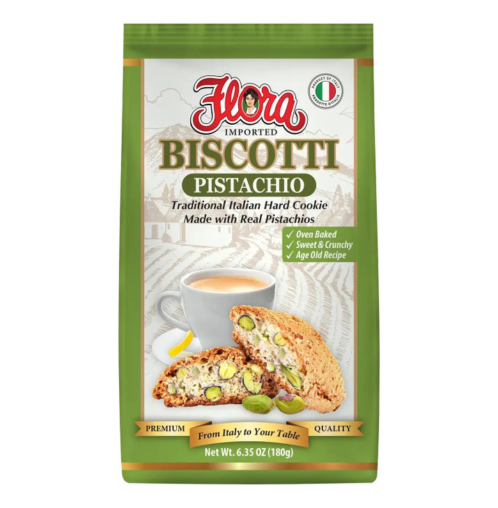 Biscotti By Flora Foods 1 Box Pistachio