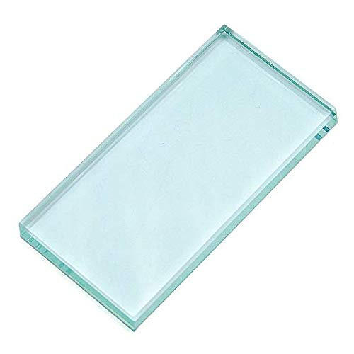 Pro Nail Art Painting Color Toning Glass Board Makeup Palette Eyelash Extension Adhesive Glue Pallet Glass Palette Stand 2 X 4 Inch