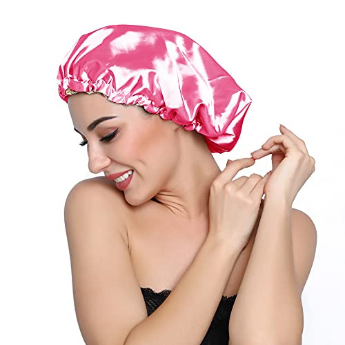 Elihair Stain Bonnet Silky Sleep Cap For Frizzy Hair Night Sleep Hair Cover