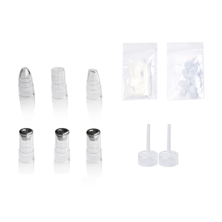 Qiqibaby Replacement Tips Filters Cottons For Diamond Microdermabrasion Vacuum Peeling Skin Rejuvenation 3 Diamond Tips Plus 3 Vacuum Heads