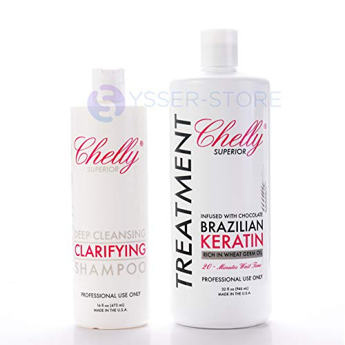 Superior Brazilian Keratin Treatment Chocolate And Clarifiyng Shampoo Combo 32 Oz Chocolate Treatment Plus 16 Oz Clarifying Shampoo