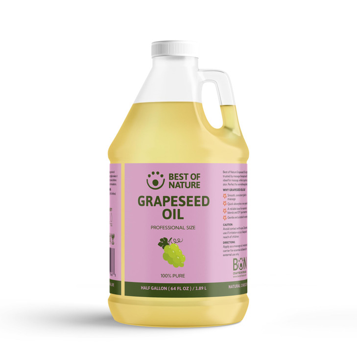 Best Of Nature Grapeseed Oil Lightweight Massage And Body Oil 64 Fl Oz