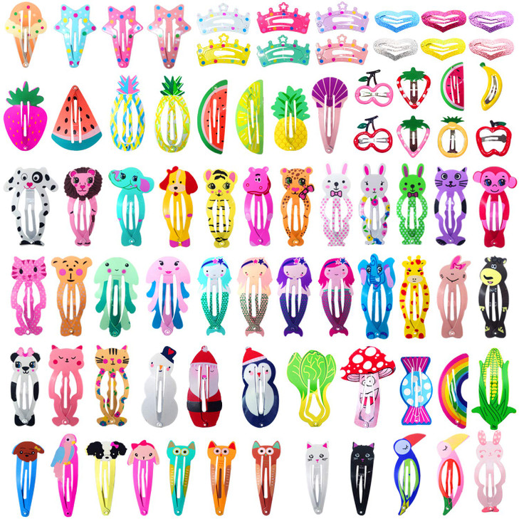 Girls Hair Clips Barrettes Funtopia 80 Pcs Metal Snap Hair Clips For Kids