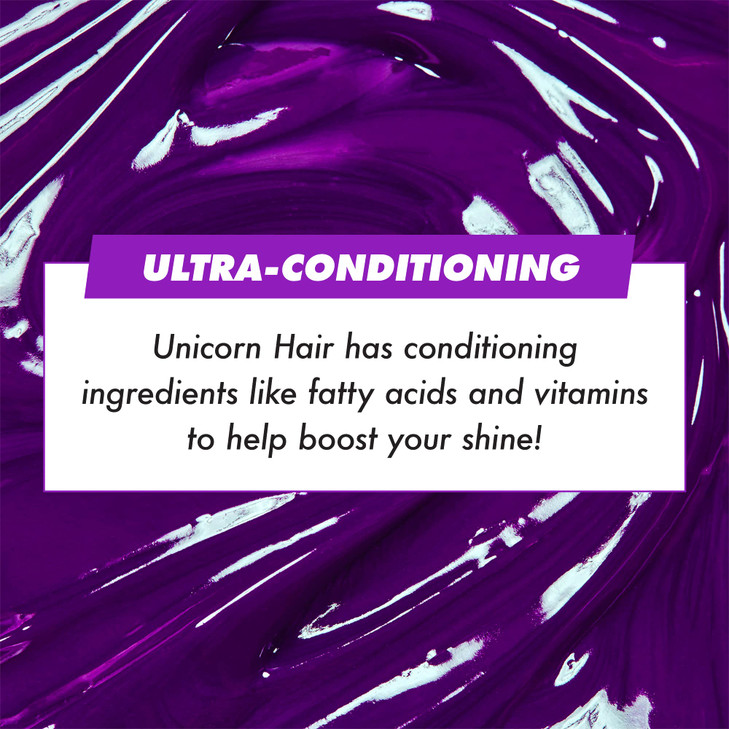 Lime Crime Unicorn Hair Dye Full Coverage, Genie (Deep Violet Purple) - Damage-Free Semi-Permanent Hair Color Conditions & Moisturizes - Temporary Ha