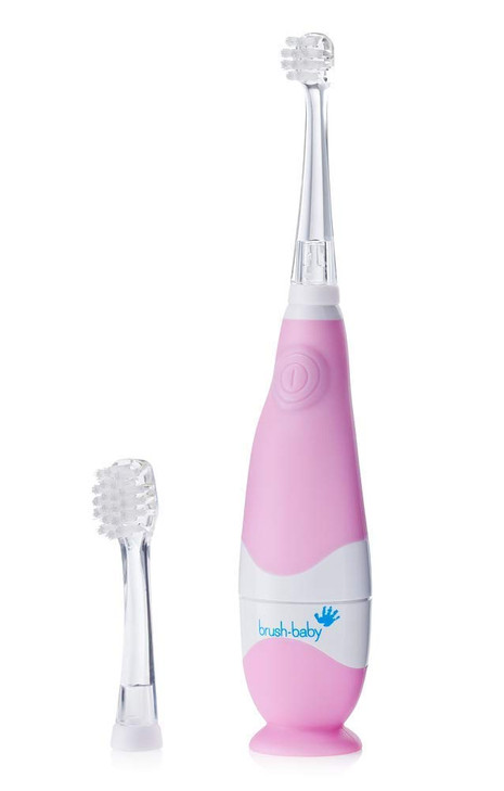 Brush Baby Babysonic Infant And Toddler Electric Toothbrush For Ages 0 3 Years Smart Led Timer And Gentle Vibration Provide A Fun Brushing