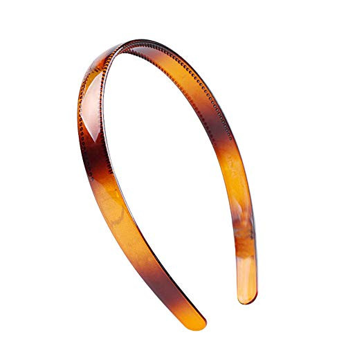 Set Of 2 Simple Fashion Plastic Headband Fine Tooth Hairband Headwear Hair Hoop Hair Acessories For Women S Lady Girls Black Plus Brown