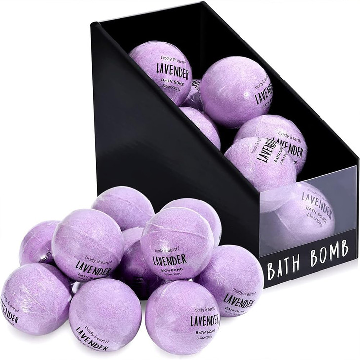 Body And Earth Bath Bombs Gift Set For Women 10 X 3.5 Oz Essential Oils Lavender Handmade Birthday Gift Idea For Family Women Men Mothers