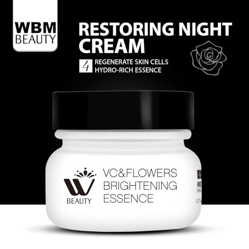 Wbm Restoring Night Cream For Face Anti Aging Moisturizer With Hydro Rich Essence. Skin Renewing Face Cream For A Hydrated Youthful Look.