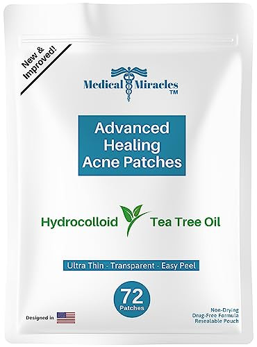 Medical Miracles Acne Patches Hydrocolloid Blemish Spot Covers Invisible Pimple Patches For Face Absorbing Protective Stickers Day And Night