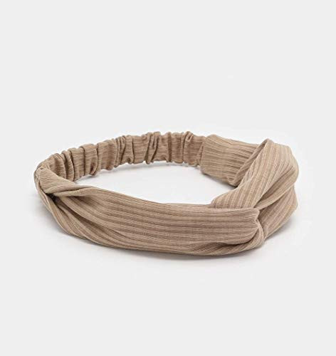 Huachi Headbands For Women Twist Knotted Women Head Bands Boho Stretchy Hair Bands Non Slip For Girls Criss Cross Turban Plain Headwrap Yoga