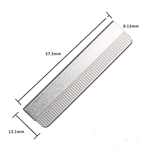 Bangmeng 10Pcs Single Edge Razor Blade Steel Industrial Razor Blades Hair Razor Comb Replacement For Men And Women