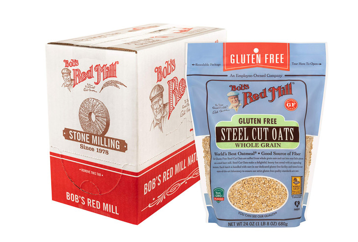 Bob S Red Mill Gluten Free Steel Cut Oats 24Oz Pack Of 4 Gluten Free Non Gmo Whole Grain Vegan Kosher