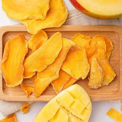 Yupik Organic Sliced Mango 1 Lb 16 Oz Non Gmo Vegan Gluten Free Kosher Tropical Dried Fruits Thin Mango Slices No Sugar Added Sulphite Free