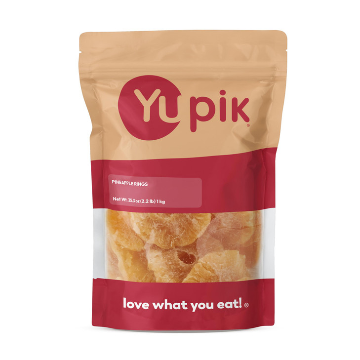 Yupik Pineapple Rings Sulphite Free 2.2 Lb 35.2 Oz Gluten Free Kosher Sweetened Tropical Dried Fruits Sliced Pineapple Chewy Source Of Fiber