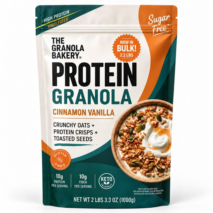 Tgb Cinnamon Granola Cereal 10G Protein 10G Fiber Sugar Free 2.2Lb Bag