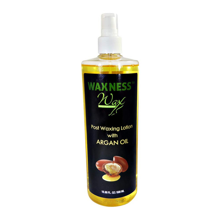 Waxness Post Waxing Argan Oil Lotion 16.9 Oz 500 Ml Lightweight After Wax Lotion Removes Wax Residue And Moisturizes Skin Made In Italy