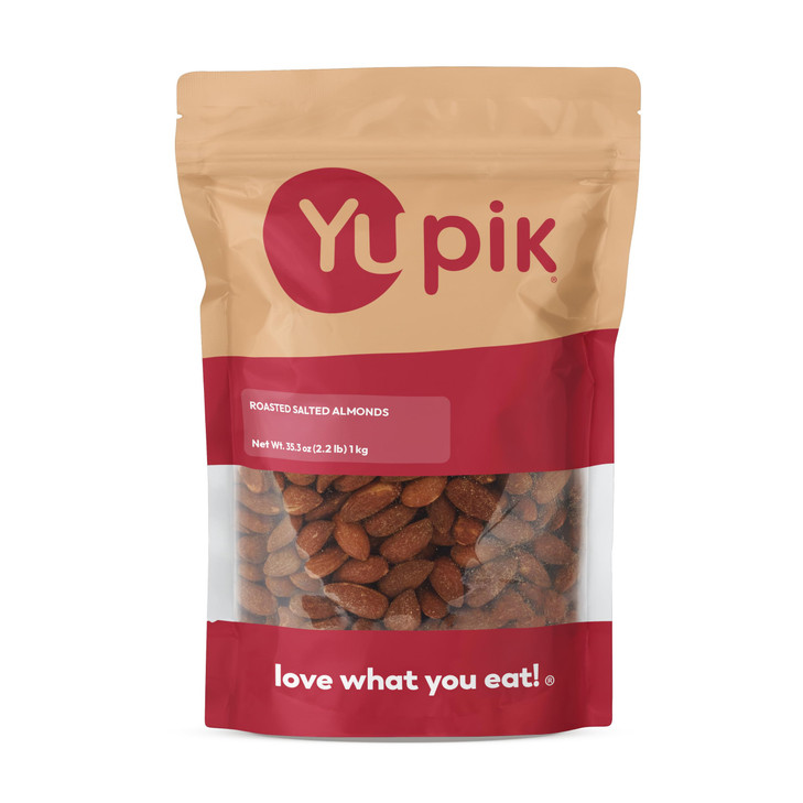 Yupik Roasted Salted Almonds 2.2 Lb 35.2 Oz Gluten Free Kosher Crunchy Savory Snacks Roasted Almonds With Sea Salt Protein Nuts