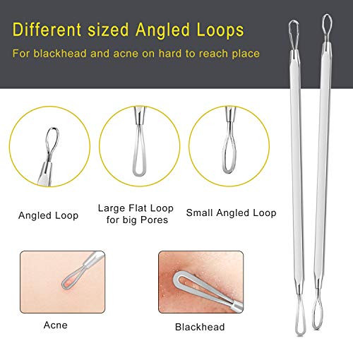 Pimple Popper Tool Kit Boxoyx 10 Pcs Blackhead Remover Comedone Extractor Kit With Metal Case For Quick And Easy Removal Of Pimples